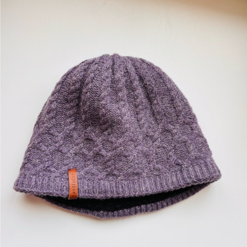 Turtle Fur Purple Knit Hat